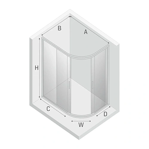 Душевой уголок NEW TRENDY NEW MAXIMA 120x85x195 K-0578 (хром) Душевой уголок NEW TRENDY NEW MAXIMA 120x85x195 K-0578 (хром)