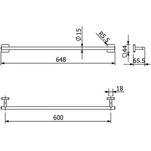 Полотенцедержатель Kludi VELA S 25979N0 брашированное золото Полотенцедержатель Kludi VELA S 25979N0 брашированное золото