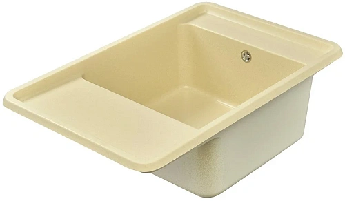 Кухонная мойка Aquaton Беллис 78 1A725032BS290 из литого мрамора, шампань Кухонная мойка Aquaton Беллис 78 1A725032BS290 из литого мрамора, шампань