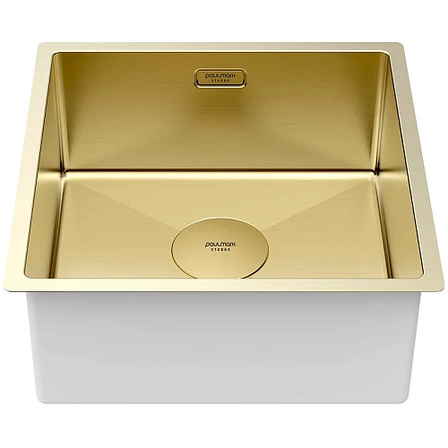 Кухонная мойка Paulmark NEXT 44 UNI, PM214444-LG, светлое золото, 440х440мм 1,2мм Кухонная мойка Paulmark NEXT 44 UNI, PM214444-LG, светлое золото, 440х440мм 1,2мм
