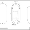 Зеркало Cersanit ECLIPSE (A64816) 60x145 с подсветкой овальное 64816 Зеркало Cersanit ECLIPSE (A64816) 60x145 с подсветкой овальное 64816