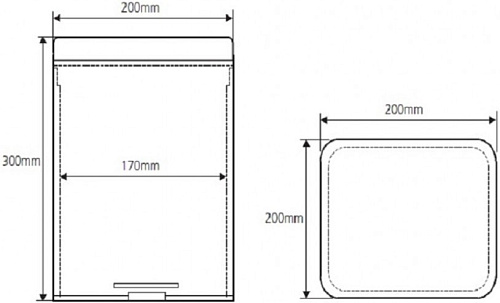 Корзина для мусора Bemeta 125115071 Корзина для мусора Bemeta 125115071
