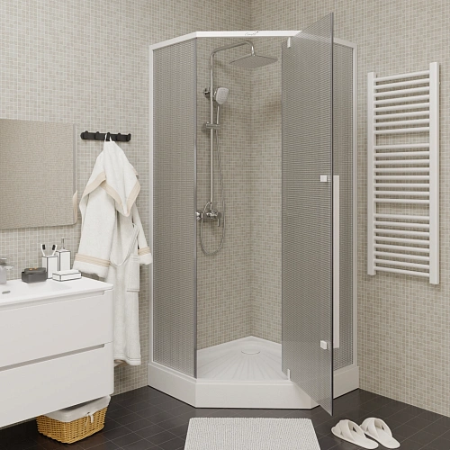 Душевой уголок Ceruttispa C3AWD без поддона 90x90x195 Душевой уголок Ceruttispa C3AWD без поддона 90x90x195