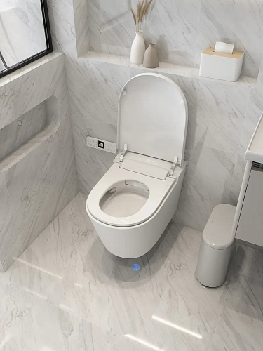 Унитаз SMART ABBER Bequem AC1121S подвесной, электронный с функцией биде, белый Унитаз SMART ABBER Bequem AC1121S подвесной, электронный с функцией биде, белый