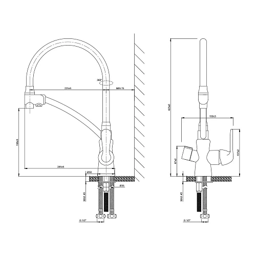Смеситель для кухни Lemark Comfort LM3070C-White с подключением к фильтру, хром/белый Смеситель для кухни Lemark Comfort LM3070C-White с подключением к фильтру, хром/белый