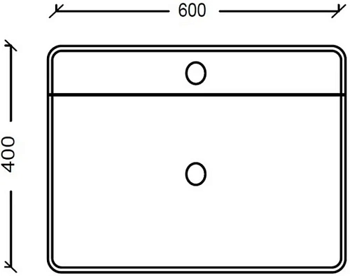 Раковина Boheme Neoart 818 керамика накладная, глянец 60x40 Раковина Boheme Neoart 818 керамика накладная, глянец 60x40