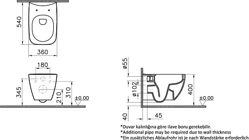 Комплект Унитаз подвесной VitrA Shift 7742B003-0075 с тонкой крышкой + Система инсталляции для унита 555444 Комплект Унитаз подвесной VitrA Shift 7742B003-0075 с тонкой крышкой + Система инсталляции для унита 555444