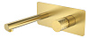 Картинка анонса товара «смеситель для раковины boheme stick matt gold diamond встраиваемый 125-mg золото-матовый»