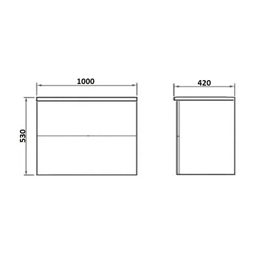 Тумба под раковину Orange Otto Ot-100TuGLASS подвесная, столешница стекло/МДФ Тумба под раковину Orange Otto Ot-100TuGLASS подвесная, столешница стекло/МДФ