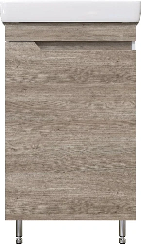 Тумба с раковиной DIWO Воронеж 50 напольная, ореховый дубослив, с сифоном 579743 Тумба с раковиной DIWO Воронеж 50 напольная, ореховый дубослив, с сифоном 579743