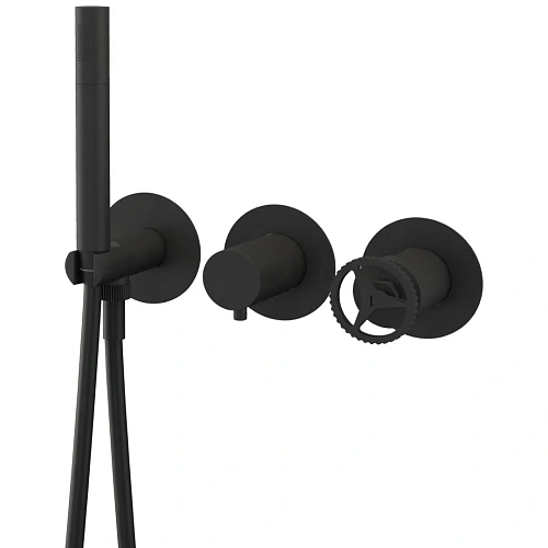Смеситель для душа Remer Chrono CH97D3PNO, черный матовый Смеситель для душа Remer Chrono CH97D3PNO, черный матовый