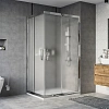 Душевой уголок STWORKI Карлстад 110x90 см профиль хром глянец, стекло матовое 467360