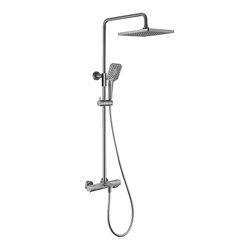 Душевая система Vincea Next VSFS-1N1TGM термостатическая, вороненная сталь Душевая система Vincea Next VSFS-1N1TGM термостатическая, вороненная сталь