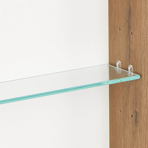 Зеркальный шкаф Aquaton Сканди 55 белый, дуб рустикальный 1A252102SDZ90 Зеркальный шкаф Aquaton Сканди 55 белый, дуб рустикальный 1A252102SDZ90