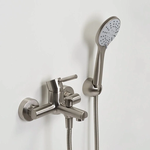 Смеситель для ванны WasserKRAFT Wern 4201 никель Смеситель для ванны WasserKRAFT Wern 4201 никель