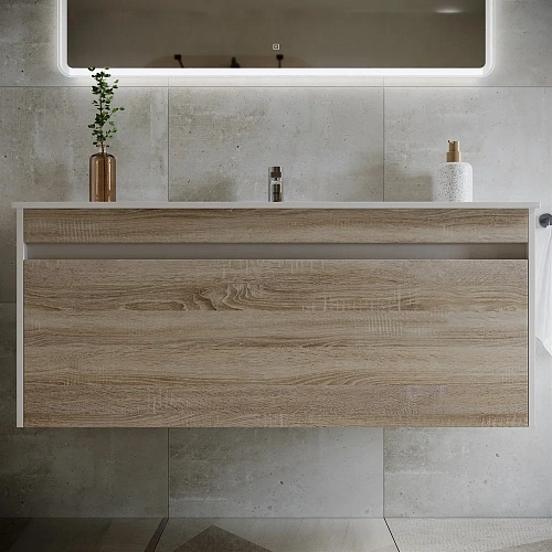 Тумба под раковину Sancos Smart SM120-1E дуб бардолино/белый Тумба под раковину Sancos Smart SM120-1E дуб бардолино/белый