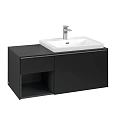 Тумба под раковину Villeroy & Boch Subway 3.0 Volcano Black / Volcano Black C57100VL Тумба под раковину Villeroy & Boch Subway 3.0 Volcano Black / Volcano Black C57100VL