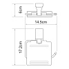 Держатель туалетной бумаги WasserKRAFT Leine K-5025WHITE белый/хром Держатель туалетной бумаги WasserKRAFT Leine K-5025WHITE белый/хром