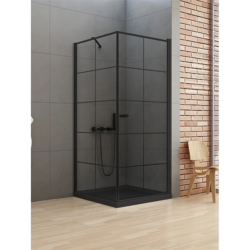 Душевой уголок NEW TRENDY NEW SOLEO BLACK R 90x90x195 D-0285A/D-0121B (черный) Душевой уголок NEW TRENDY NEW SOLEO BLACK R 90x90x195 D-0285A/D-0121B (черный)