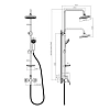 Душевая система Rossinka A35-45 с регулируемой высотой штанги Душевая система Rossinka A35-45 с регулируемой высотой штанги