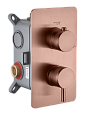 Детальная картинка товара «смеситель для душа boheme cell 135-2-cb встраиваемый copper brushed»