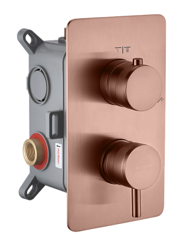 Смеситель для душа Boheme CELL 135-2-CB встраиваемый Copper Brushed Смеситель для душа Boheme CELL 135-2-CB встраиваемый Copper Brushed