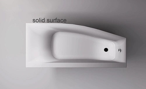 Ванна из искусственного камня Astra-Form Скат 01010083 правая, Solid Surface 1700х750х500 Ванна из искусственного камня Astra-Form Скат 01010083 правая, Solid Surface 1700х750х500