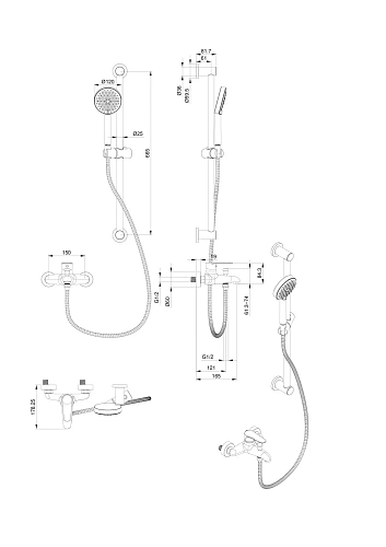 Смеситель для ванны Wonzon & Woghand белый матовый (WW-AE3205-MW) Смеситель для ванны Wonzon & Woghand белый матовый (WW-AE3205-MW)