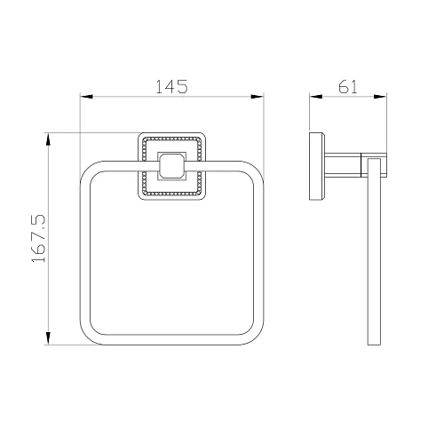 Полотенцедержатель Wonzon & Woghand бронза (WW-7213) Полотенцедержатель Wonzon & Woghand бронза (WW-7213)
