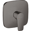 Картинка анонса товара «смеситель для душа hansgrohe talis e см 71765340, шлифованный черный хром»