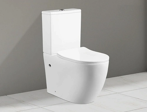 Унитаз напольный Ceruttispa ORLTER CT9867 безободковый белый, сиденье микролифт Унитаз напольный Ceruttispa ORLTER CT9867 безободковый белый, сиденье микролифт