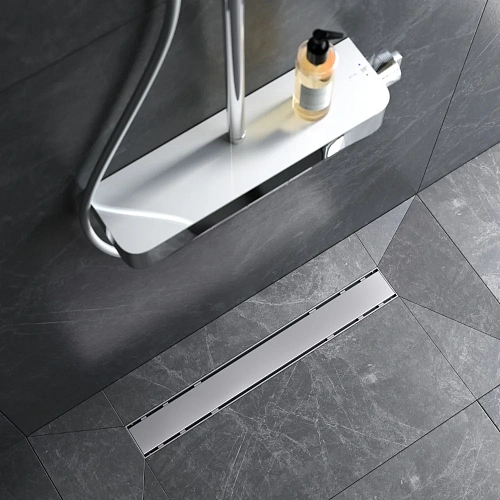 Душевой лоток AM.PM PrimeFlow W02SC-U11-060-04SB универсальный затвор Tile 60см сталь матовая Душевой лоток AM.PM PrimeFlow W02SC-U11-060-04SB универсальный затвор Tile 60см сталь матовая
