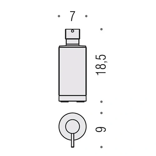Дозатор жидкого мыла Colombo Nordic B9324.CR-CBO настольный, хром Дозатор жидкого мыла Colombo Nordic B9324.CR-CBO настольный, хром