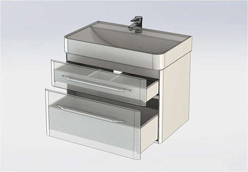 Тумба под раковину Aquanet Виченца 80 белый 00196963 Тумба под раковину Aquanet Виченца 80 белый 00196963