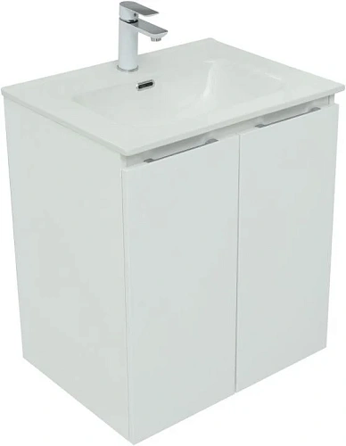 Тумба под раковину Aquanet Алвита New 60 2 дверцы, белый матовый 00277522 Тумба под раковину Aquanet Алвита New 60 2 дверцы, белый матовый 00277522