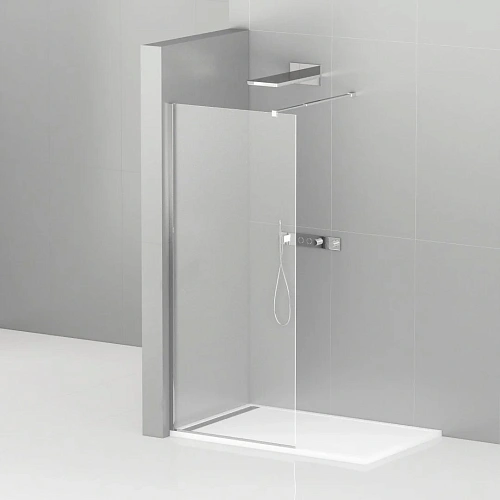 Душевая перегородка CEZARES LIBERTA-L-1-140-C-Cr 140см стекло прозрачное, профиль хром Душевая перегородка CEZARES LIBERTA-L-1-140-C-Cr 140см стекло прозрачное, профиль хром