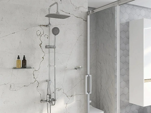 Душевая стойка STWORKI Дублин by Damixa Дублин HFDB97000, хром 427943 Душевая стойка STWORKI Дублин by Damixa Дублин HFDB97000, хром 427943