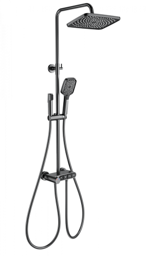 Душевая система Wonzon & Woghand с термостатом, темный графит (WW-B3112-BGG) Душевая система Wonzon & Woghand с термостатом, темный графит (WW-B3112-BGG)
