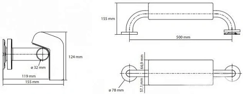 Поручень Bemeta HELP program 301100504-o Поручень Bemeta HELP program 301100504-o
