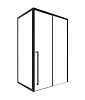 Душевой уголок Timo (T57L+T64) TDSS-130/03C-8L, раздвижная дверь 1300x2000, профиль черный, торцевое стекло TSS-900/03C-8 900x2000 Душевой уголок Timo (T57L+T64) TDSS-130/03C-8L, раздвижная дверь 1300x2000, профиль черный, торцевое стекло TSS-900/03C-8 900x2000