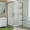 Душевой уголок STWORKI Дублин 95x95 см профиль хром матовый, стекло матовое 459798 Душевой уголок STWORKI Дублин 95x95 см профиль хром матовый, стекло матовое 459798