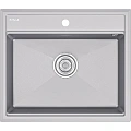 Кухонная мойка Paulmark STEPIA 60 PM115951-GRM , серый металлик, 590х510 Кухонная мойка Paulmark STEPIA 60 PM115951-GRM , серый металлик, 590х510