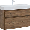 Тумба под раковину Aquanet Nova Lite 100 (SLIM SYNERGY) дуб рустикальный, 2 ящика 00249957 Тумба под раковину Aquanet Nova Lite 100 (SLIM SYNERGY) дуб рустикальный, 2 ящика 00249957