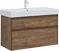 Тумба под раковину Aquanet Nova Lite 100 (SLIM SYNERGY) дуб рустикальный, 2 ящика 00249957 Тумба под раковину Aquanet Nova Lite 100 (SLIM SYNERGY) дуб рустикальный, 2 ящика 00249957