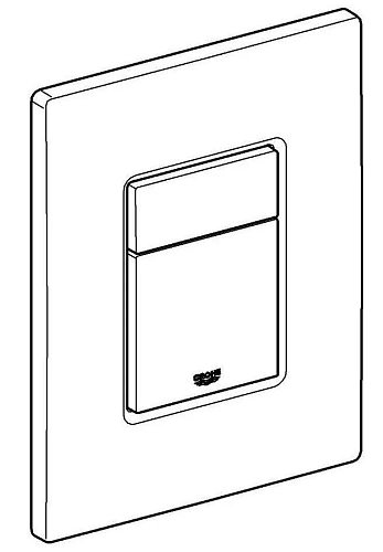 Клавиша смыва GROHE Skate Cosmopolitan (3 режима смыва), альпин-белый (38732SH0) Клавиша смыва GROHE Skate Cosmopolitan (3 режима смыва), альпин-белый (38732SH0)