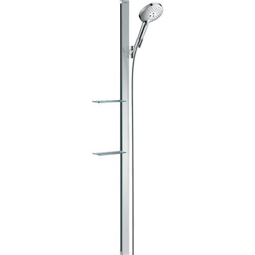 Душевой гарнитур Hansgrohe 120 3jet EcoSmart 9 л/мин со штангой 150 см. и мыльницей 27647000, хром Душевой гарнитур Hansgrohe 120 3jet EcoSmart 9 л/мин со штангой 150 см. и мыльницей 27647000, хром