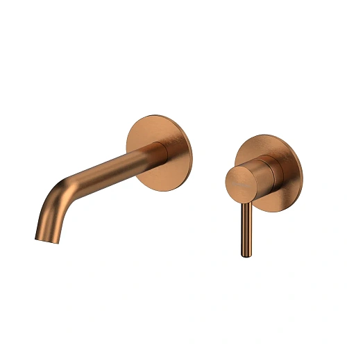 Смеситель для раковины WHITECROSS 2-Y1225CPB скрытого монтажа, внешняя часть, брашированная медь Смеситель для раковины WHITECROSS 2-Y1225CPB скрытого монтажа, внешняя часть, брашированная медь