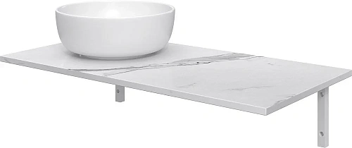 Комплект мебели DIWO Элиста 100 белый мрамор, с раковиной Moduo 40 RING 555436 Комплект мебели DIWO Элиста 100 белый мрамор, с раковиной Moduo 40 RING 555436