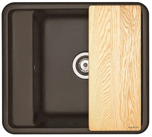 Кухонная мойка Aquaton Беллис 57 1A724932BS280 из литого мрамора, кофе Кухонная мойка Aquaton Беллис 57 1A724932BS280 из литого мрамора, кофе