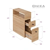 Шкаф-пенал Onika Кроун 20 см 402002 напольный, дуб сонома Шкаф-пенал Onika Кроун 20 см 402002 напольный, дуб сонома